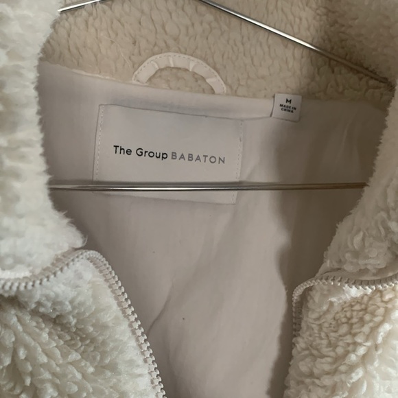 Babaton Aritzia Antic Sherpa Bomber Jacket Size Medium - Picture 4 of 8